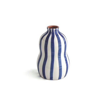 Terracotta vase in blue