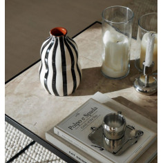 Terracotta vase in black