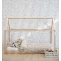 Wooden House Toddler Bed Frame