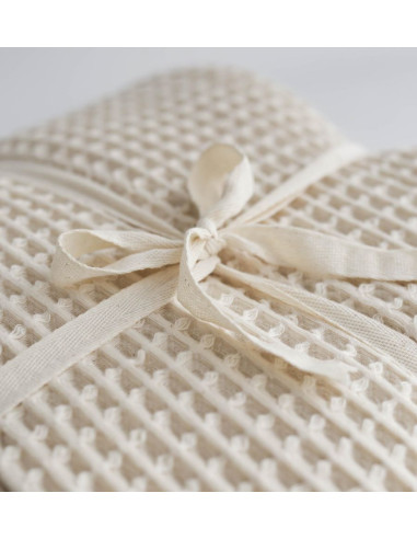 Waffle Bedspread - Cream