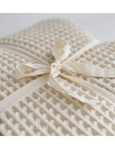 Waffle Bedspread - Cream