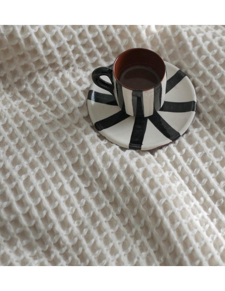 Waffle Bedspread - Cream