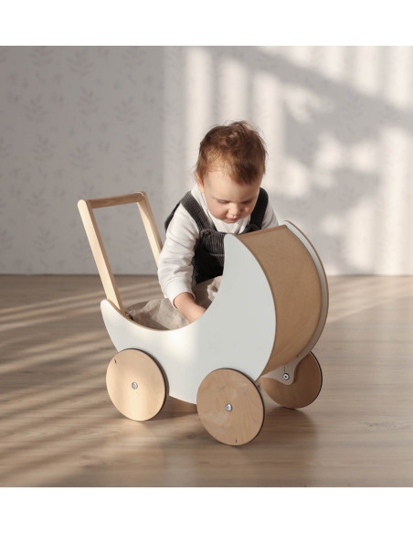Wooden Doll Pram
