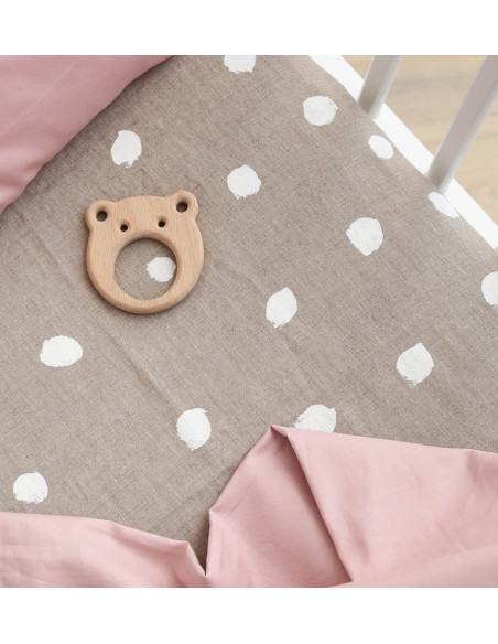 Buttons Baby Fitted Sheet