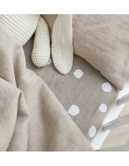 Buttons Baby Fitted Sheet