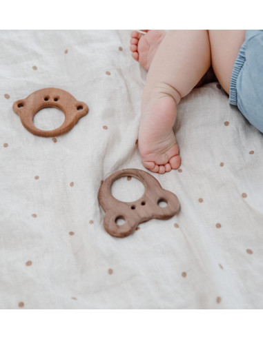 Wooden Baby Teether – Chunky Monkey