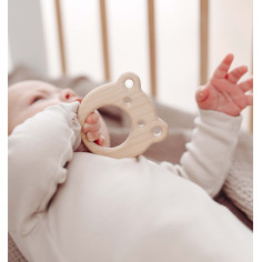 WOODEN TEETHER – FRISKY FROG 2