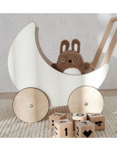 Wooden Doll Pram