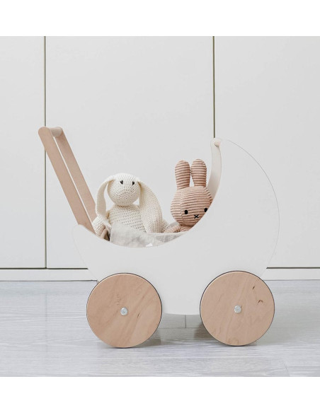 Wooden Doll Pram