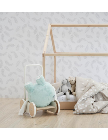 Lesena hojica za dojenčke v beli barvi