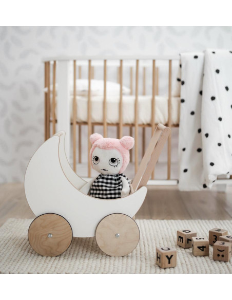 Wooden Doll Pram