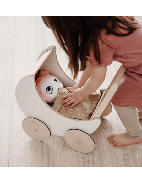 Wooden Doll Pram