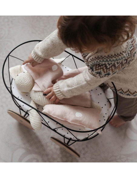 Otroška igrača posteljica za lutke