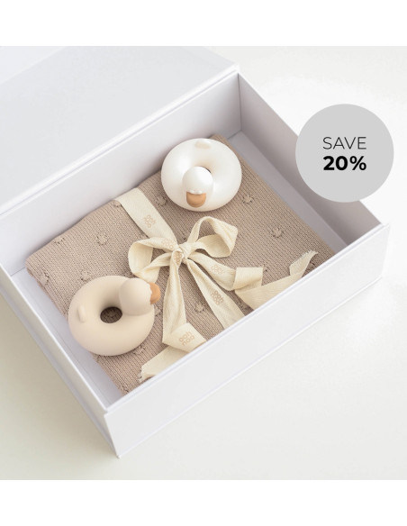 HONEY POPCORN gift set - white box