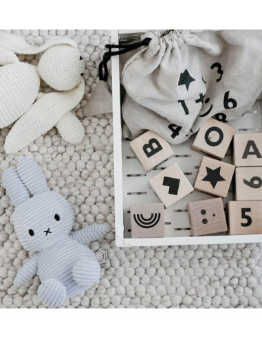 Miffy Bunny Corduroy in Ice Blue