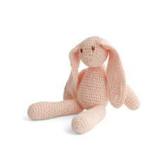 Crochet Cotton Bunny in Apricot