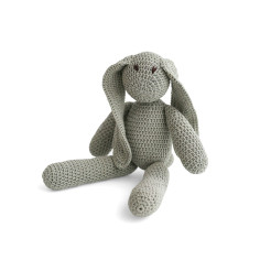 Crochet Cotton Bunny in Olive