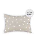 Buttons linen pillowcase