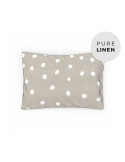 Buttons linen toddler pillowcase