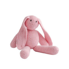 Crochet Cotton Bunny in Pink