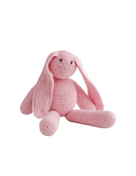 Crochet Cotton Bunny in Pink