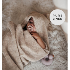 Hooded Baby Terry Towel in Sand