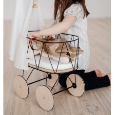 Set posteljice za lutke s posteljnino in baldahinom 2