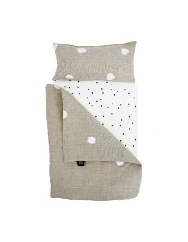 Set posteljice za lutke s posteljnino in baldahinom