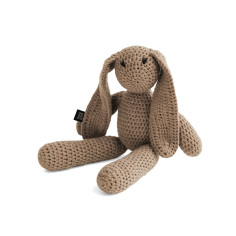 Small Crochet Cotton Bunny in Brown Sugar