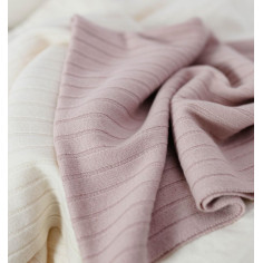 CASHMERE baby blanket - CHAMPAGNE BLUSH 2
