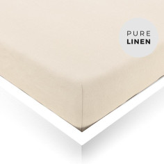 Vanilla Linen Toddler Fitted Sheet
