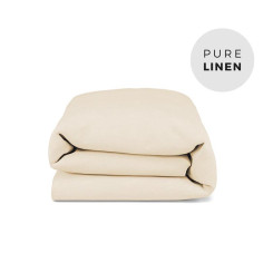 Vanilla Linen Duvet Cover