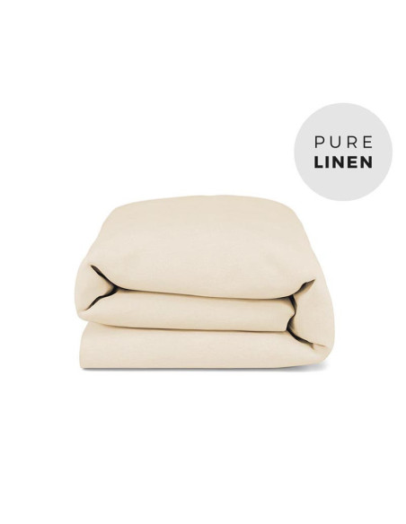 Vanilla Linen Duvet Cover