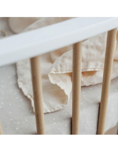 Vanilla Linen Toddler Duvet Cover