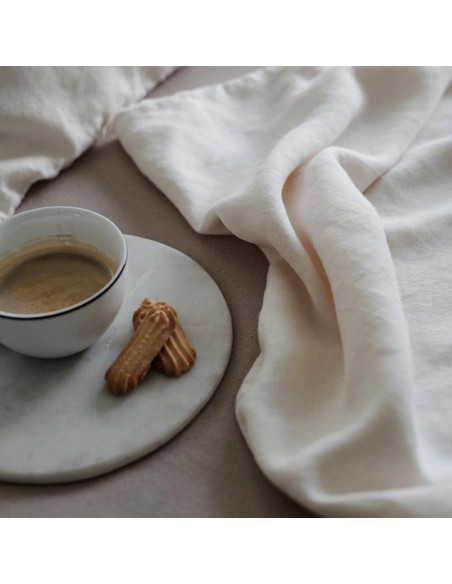 Lanena prevleka za odejo Vanilla