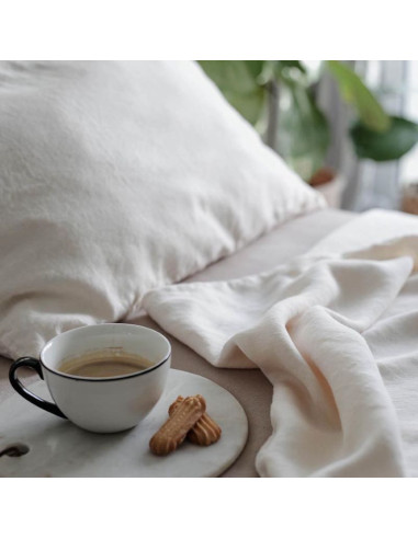 Lanena prevleka za vzglavnik Vanilla