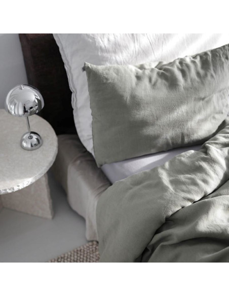 Olive Green Linen Pillowcase Olive Green Linen Pillowcase