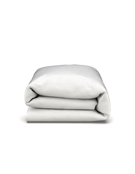 White muslin duvet cover
