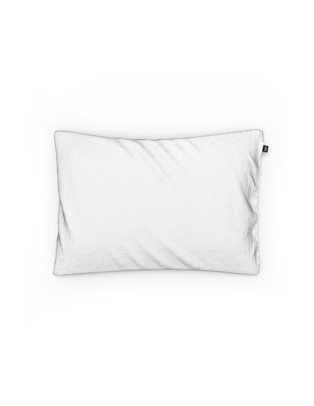 White muslin toddler pillowcase