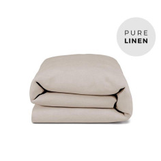 Natural Linen Double Duvet Cover