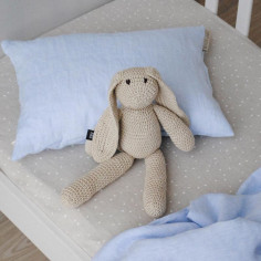 Junior lanena prevleka za vzglavnik Soft Blue 2