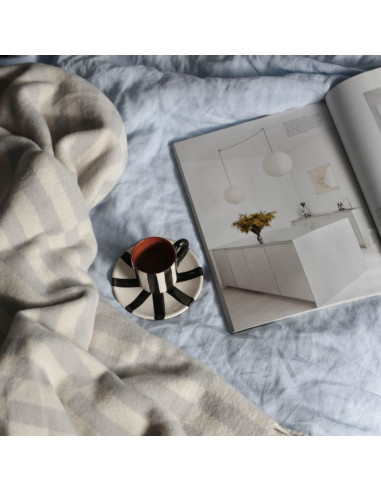 Soft Blue Linen Duvet Cover