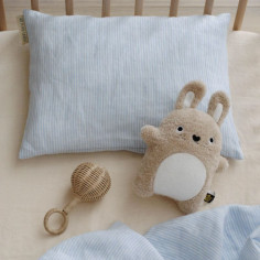 Summer Blues Linen Toddler Pillowcase 2