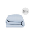 Soft Blue Linen Toddler Duvet Cover