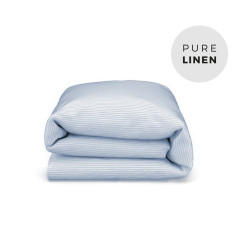 Summer Blues Linen Toddler Duvet Cover