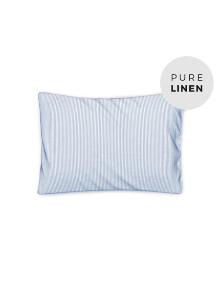 Summer Blues Linen Toddler Pillowcase