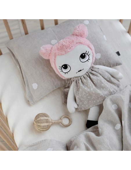Buttons Linen Toddler Pillowcase Buttons Linen Toddler Pillowcase