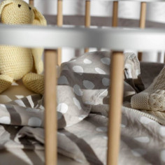 Baby lanena prevleka za odejo Buttons 2