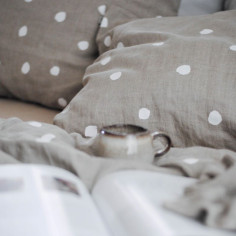 Lanena prevleka za vzglavnik 2