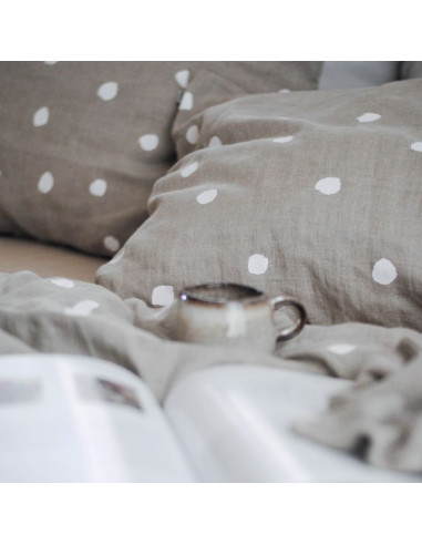 Buttons Linen Pillowcase